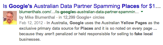 Is Google's Australian Data Partner Spamming Places for $11.00?