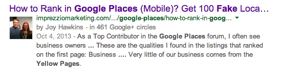 How to rank in Google places with fake local listings